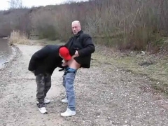 Hot Fuck on a Cold Day Outside 9