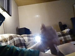 Wank and cum in 3 different views