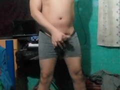 Jesus en boxer jalandose el pene avienta semen episodio 14