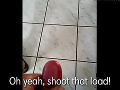 Distance multiple cumsquirting on my kitchenfloor