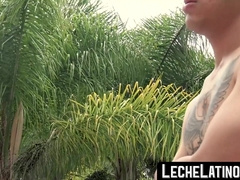 LecheLatinos.com - Pretty Latino's bummer excitement with his yam-sized dicked BFF
