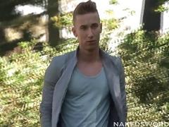 Gay slut gets double the dicks during threesome