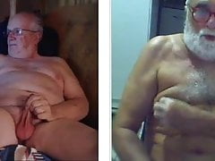 two grandpa play in chat