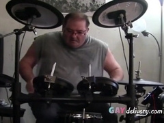 Kinky Italian Mature Bear Bangs Crossdresser