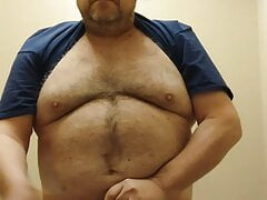 Disgust fag Jeffrey Alan Shamblin slaps his balls for master