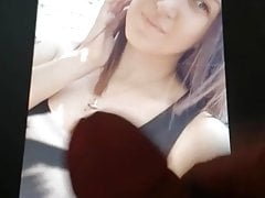 Cum tribute for a cute girl