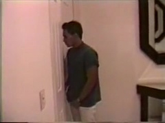 Flexible self sucker masturbates