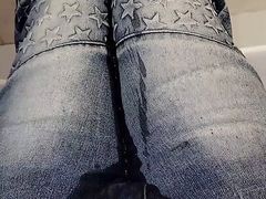 Trying to make it to the toilet before losing control and soaking my favorite skinny jeans POV