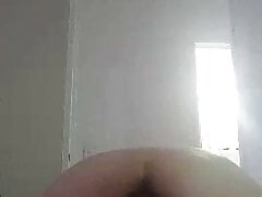 With my double size dildo