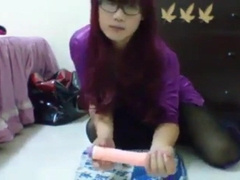 Amateur Japanese CD getting off