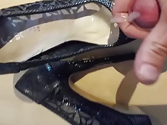 Cumming on gf new peeptoes high heels