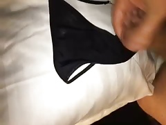 Another guy cumming on my wife's panties - knickers