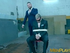 Handsome hunk enjoys deepthroat and bareback ass pounding