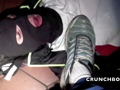 trampling with sneaker humliation