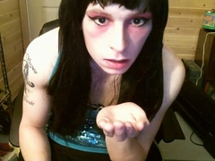 Sissy licks up own load 11