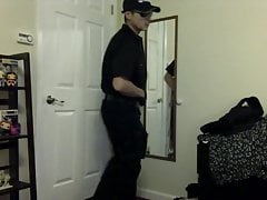 Sexy Logan Cosplay SWAT Police Officer Cop Stripping Dancing