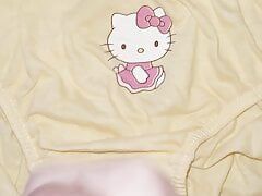 Cum in hello kitty panties