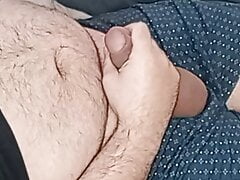 Jerking, jerking and jerking! caresses his dick
