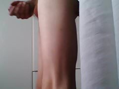 Masturbating