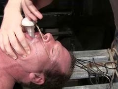 Master Callahan subjects slave Derek Pain to intense ass and mouth torment