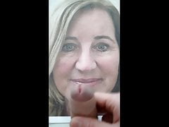 Facial for hot milf Bianca