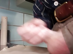 Quick cum at work