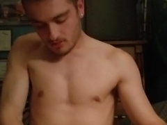 Stroking off after work