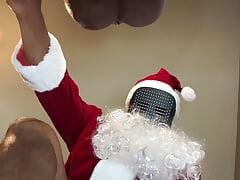 Santa Humping Sex Doll Leads To Multiple Cumshots With Prostate Toy