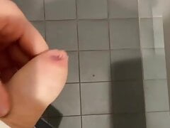 Jerking of in public toilets