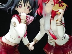 Yazawa Nico & Nishikino Maki figure bukkake