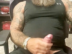 Getting off after my workout!