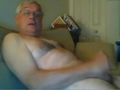 grandpa cum on webcam