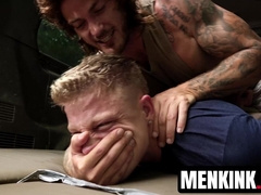 Christian Wilde abducts Brody Fox and Logan Aarons for forest bondage