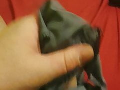Masturbating with panties