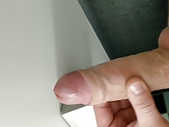 My german uncut cock, stroking and cumshot