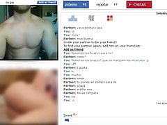 Playing with a fit spanish guy on chatroulette