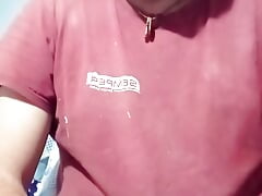 Jerking off with Happy End Cumshot