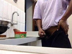 Wrestling, public masturbating, railing