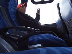 Alone in the Back Seat of the Bus - Masturbation Until I Explode