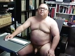 Daddy strokes on cam