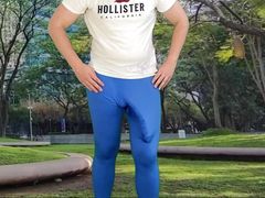 Huge cock cumshot in pants cum