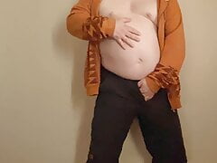 Doing a Little striptease dance....