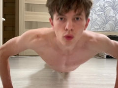 Naked Exercise With Super Hot Dude Muscle Adore