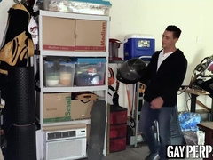 Shoplifting jock rimmed and banged raw to get out of trouble