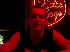 A stranger bought a bartender in a club and fucked