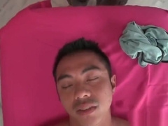 Lucky guy gets ass oiled and fucked deep