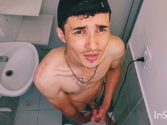 I jerked at my bf's building before violating up //male ejaculation //sexyboy//boy wanks