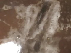 Showing off my soapy ass in the shower