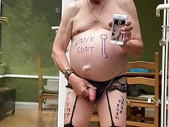 Wanker is having a stiff wank