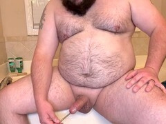 Bear, cock sounding, straight guy